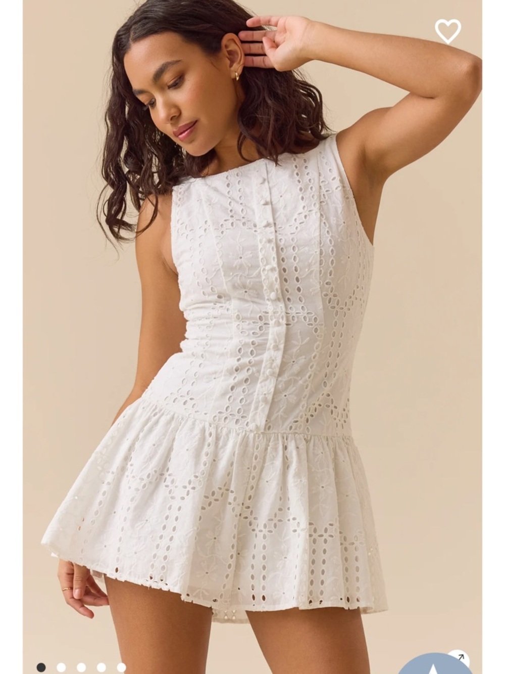 Aveline Eyelet Romper New with Tags Altar’d State